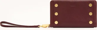 Hammitt Hammitt Bryant Wallet Cherrywood Pebble Brushed Gold