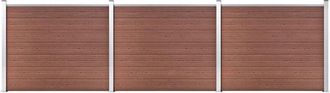 vidaXL Vidaxl - Set De Panel De Valla Wpc Marr&oacute;n 526x146 Cm