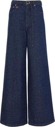 Zimmermann Illuminate Relaxed Flare Jean - Dames - Loose Fit Jeans - Blauw - W26 - Katoen - Jeans