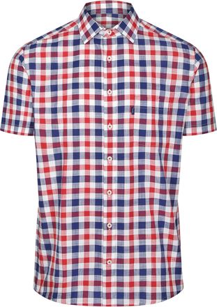 Champion Mens Short Sleeve Holkham Shirt | Yarn Dyed Countrywear Check-Shirt Red