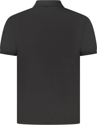 Calvin Klein Mens Slim Fit Polo Shirt Black Cotton - Size Small