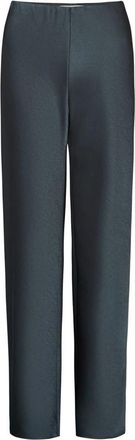 Vince Fluid Satin Bias Pant - Dames - Straight fit broeken - Groen - M - Satijn - Broeken