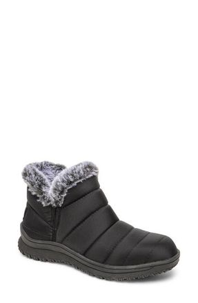 Minnetonka Northtown Faux Fur Lined Bootie in Black at Nordstrom, Size 10