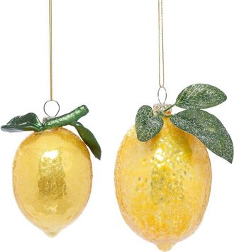 Mark Roberts Sparkled Lemon Ornament, Set of 6 in Yellow at Nordstrom