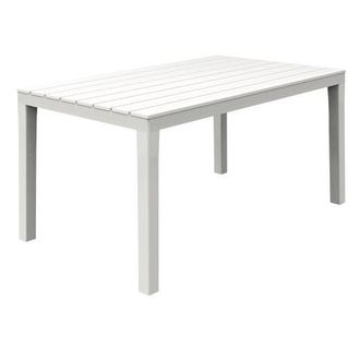Progarden Tavolo Componibile Rettangolare Sumatra Cm 138x80x72h - Col. Bianco