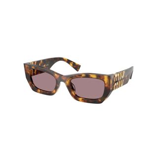 Miu Miu Sunglasses, female, Brown, Size: 53 MM Authentic Glasses with Top-Notch Service
