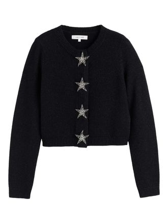 Chinti and Parker star-embellished cardigan - women - Merino/Cashmere - LL - Black