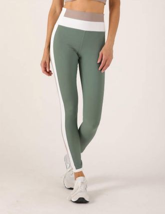 Glyder Directional High Waist Legging In Smoky Basil