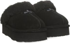 Bearpaw Retro Loki Suede Slipper in Black Solid at Nordstrom Rack, Size 11