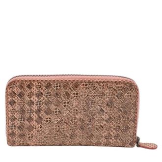 Bottega Veneta Pre-owned Wallets, female, Brown, Size: ONE SIZE Pre-owned Vintage Leather Wallet