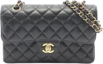 Chanel Pre-owned Leather chanel-bags - Dames - Vintage Schoudertas - Zwart - ONE Size - Vintage