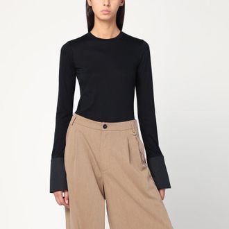 Darkpark Nora black top with shirt cuffs