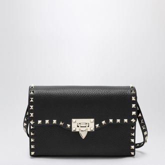 Valentino Kleine schwarze Rockstud-Umh&auml;ngetasche von Valentino