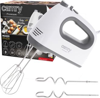 Adler Europe Camry Cr 4220w Batidora De Mano Blanca 300w