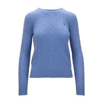 Ralph Lauren Ronde hals knitwear - Dames - Ronde hals truien - Blauw - S - Wol - Truien & Vesten