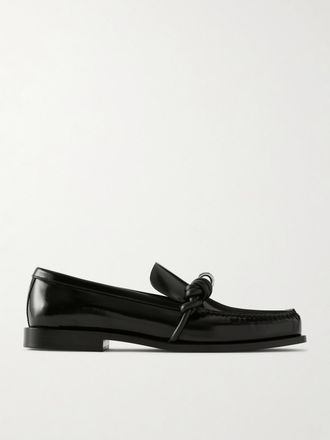 Jil Sander Mocassini In Pelle Con Nodo - Nero