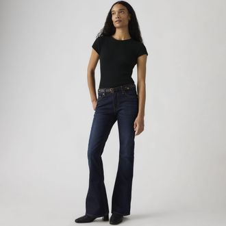 Levi's Low Slim Boot Jeans - Womens - 23X30 - Dark Wash / Overheard Her