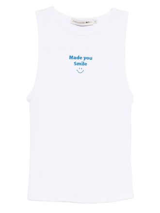 Joshua Sanders Made You Tank top - women - Cotton - M - White