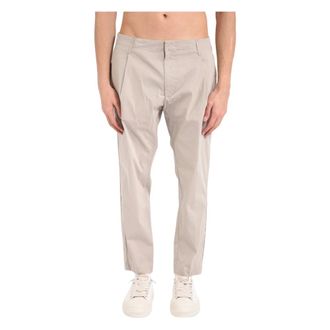 Dondup Straight Trousers, male, Gray, Size: W38 Straight Trousers
