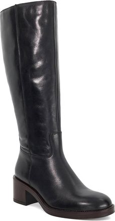Dune London Womens Ladies Tammies - Leather Chunky Knee High Boots - Black - Size UK 5