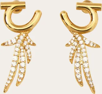 Ferragamo Women Earrings with crystals Gold
