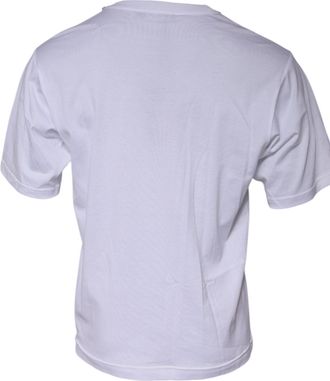 Dolce & Gabbana White DG Logo Crew Neck Short Sleeve Mens T-shirt (Pre-Owned)