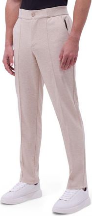 Bugatchi Soft Touch Knit Pintuck Pants in Sand at Nordstrom, Size Xx-Large