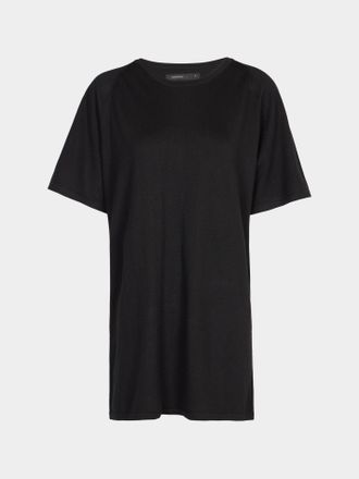 Frenckenberger Womens Womens Cashmere and Cotton Raglan T-Shirt