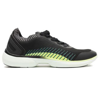 Vionic Embolden Synthetic Textile Womens Lace Up Trainers - UK 6 - US 8 Women - EU 39 - Black Pale Lime - Size:UK 6