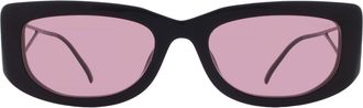 Prada Pink Rectangular Ladies Sunglasses PR 14YS 1AB30L 53