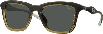 Diesel DL3008U 203087 Mens Sunglasses Yellow Size 53
