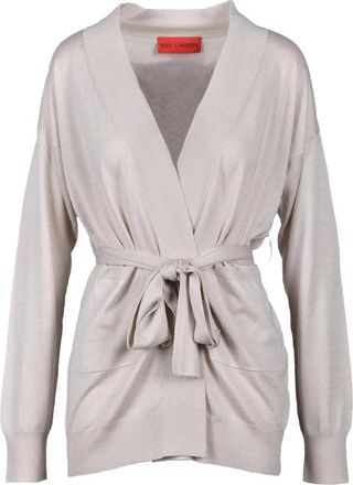 Wild Cashmere Silk Cashmere Cardigan - Beige