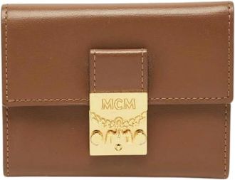 MCM Pre-owned Wallets, female, Brown, Size: ONE SIZE Pre-owned Wallet