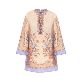 Zimmermann Tunics, female, Multicolor, Size: XS Indra Tunic Mini Dress