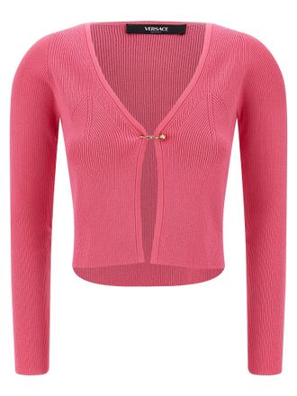 Versace Fuchsia Viscose Womens Cardigan