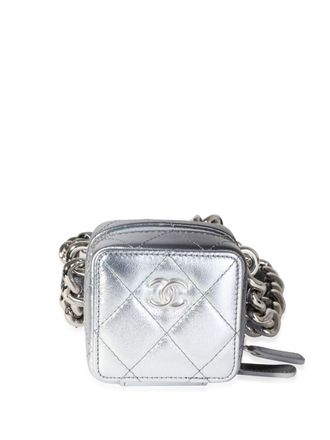 Chanel Borsa a spalla Coco Punk Cube 2022 - Argento