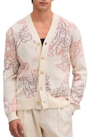 Nn.07 Viggo 60044 Recycled Cotton Blend Cardigan in Ivory at Nordstrom, Size Xx-Large