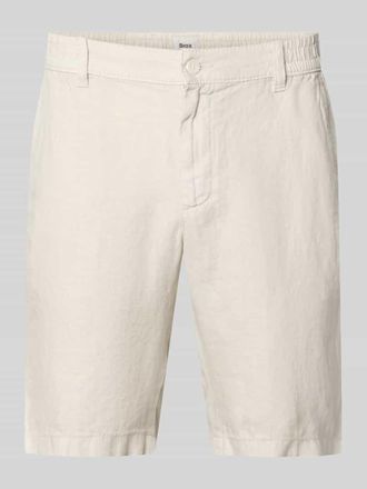 Brax Brax Regular Fit Bermuda aus reinem Leinen in Sand, Gr&ouml;&szlig;e 32