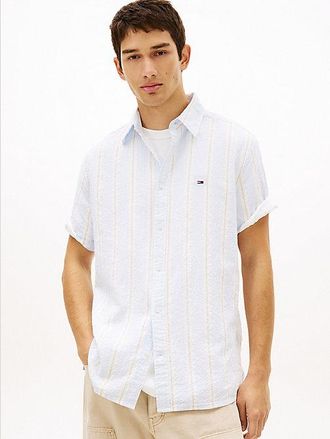 Tommy Hilfiger Regular Fit Seersucker Short Sleeve Shirt
