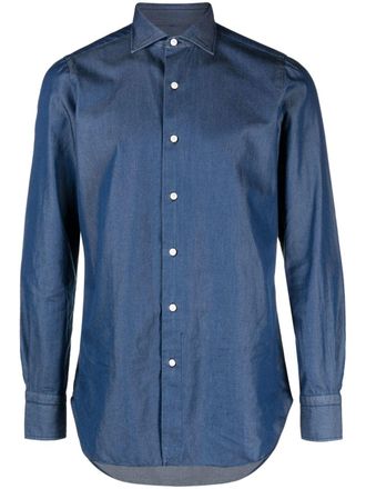 Finamore Camisa de mezclilla de ajuste regular