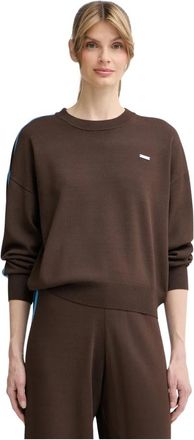 P.E Nation Retreat Pullover - Dames - Ronde hals truien - Bruin - S - Polyester - Truien & Vesten