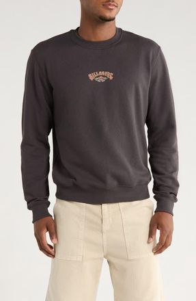 Billabong Short Sands Crewneck Sweatshirt in Washed Black at Nordstrom, Size Large