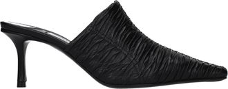 Jimmy Choo London Black Leather Mid Heel Womens Pumps