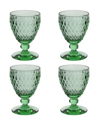 Villeroy & Boch Boston stemmed glasses (set of four) - Green