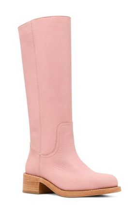 Steve Madden Riggs Knee High Boot in Pink Leath at Nordstrom, Size 9.5