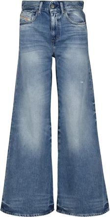 Diesel Wijde Pijp Jeans Akemi 1978 - Dames - Loose Fit Jeans - Blauw - W24 L28 - Denim - Jeans