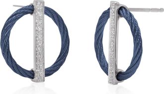 Al&oacute;r Womens Full Circle Earrings In Blueberry