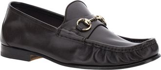 Gucci Mens Loafers Lugano Brown Leather