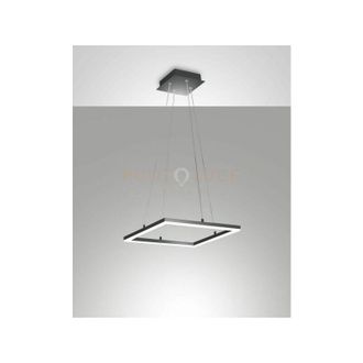 Fabas Luce Bard sospensione antracite L.42X42CM a led 3000K - 39W - 3880 lm dimmerabile