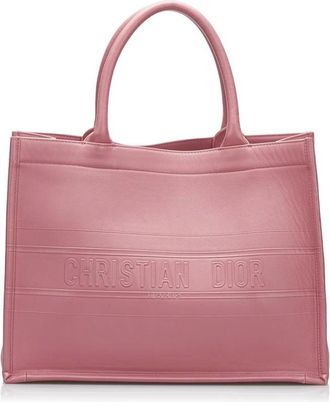 Dior Pre-owned Tote Bags, female, Pink, Size: ONE SIZE Pre-owned Dior Tote Bag Leather